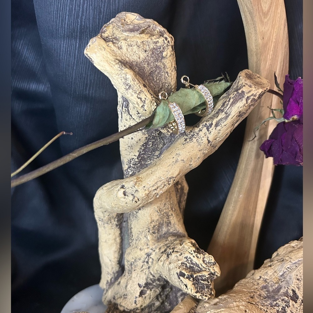 Sparkling Crystal Hoop Earrings